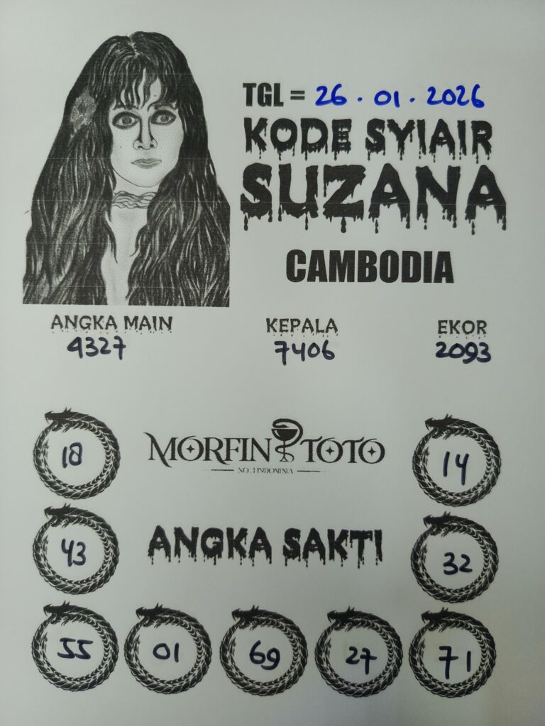 SYAIR TOGEL SUZANA CAMBODIA 26 JANUARI 2026