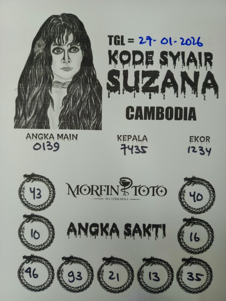 SYAIR TOGEL SUZANA CAMBODIA 27 JANUARI 2026