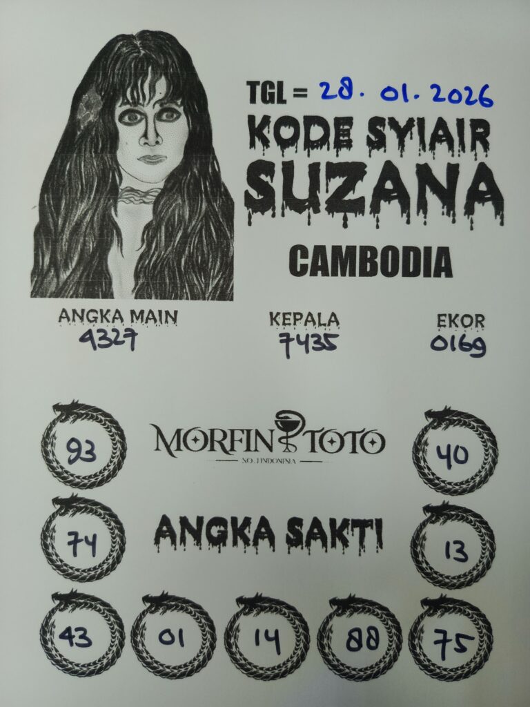 SYAIR TOGEL SUZANA CAMBODIA 28 JANUARI 2026