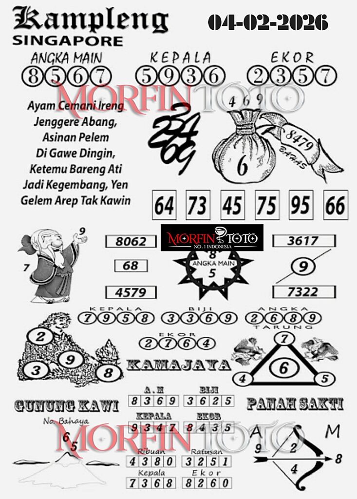 SYAIR TOGEL SINGAPORE KAMPLENG 05 POOLS 05 FEBRUARI 2026
