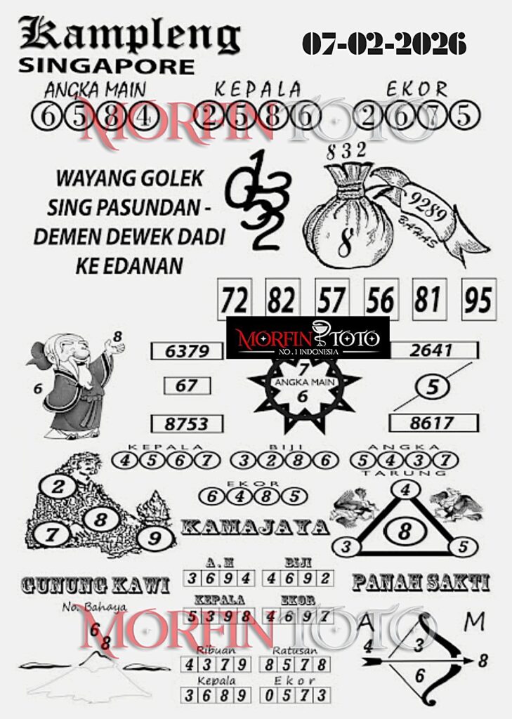 SYAIR TOGEL SINGAPORE KAMPLENG 07  FEBRUARI 2026