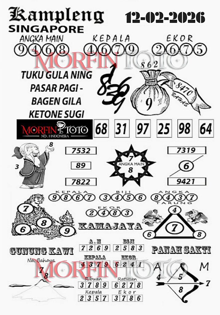SYAIR TOGEL SINGAPORE KAMPLENG 12  FEBRUARI 2026