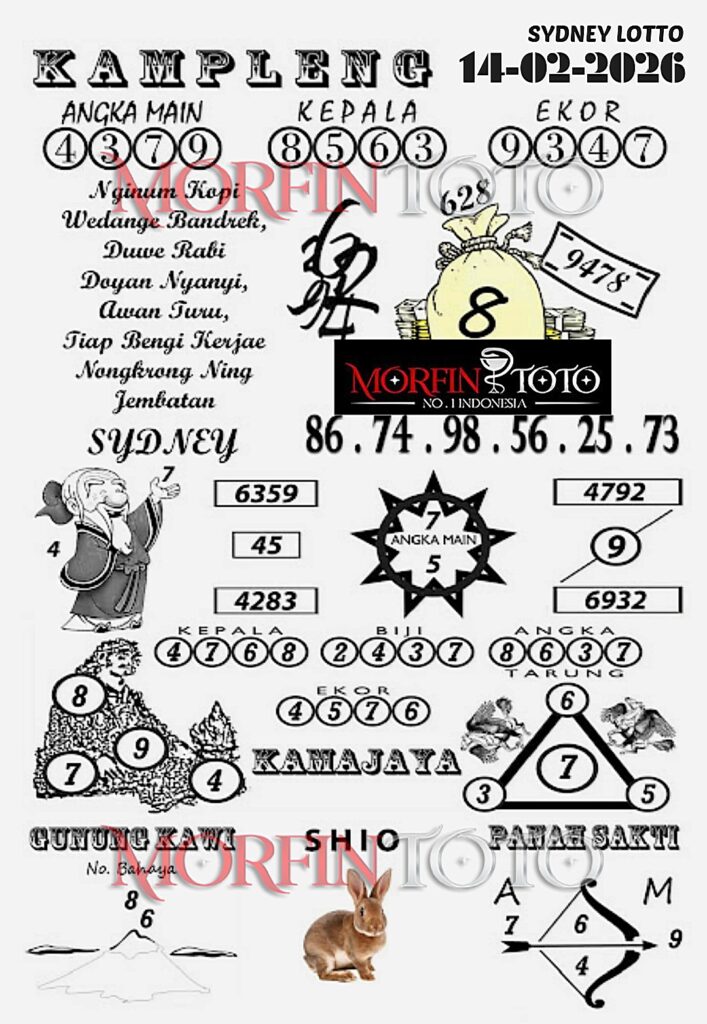 SYAIR TOGEL KAMPLENG SYDNEY LOTTO 14 FEBRUARI 2026