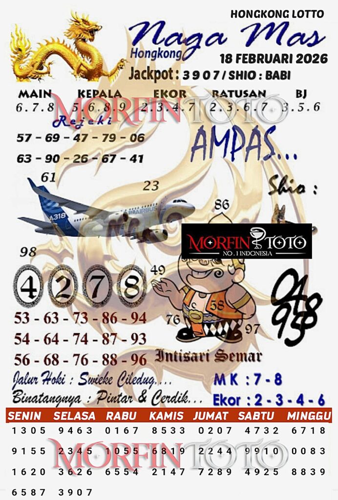 SYAIR TOGEL NAGA MAS  HONGKONG LOTTO 18 FEBRUARI 2026