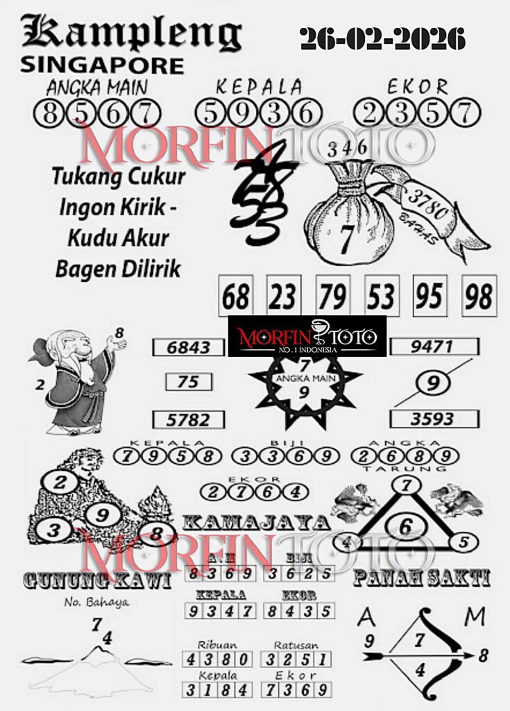 SYAIR TOGEL SINGAPORE KAMPLENG 26 FEBRUARI 2026