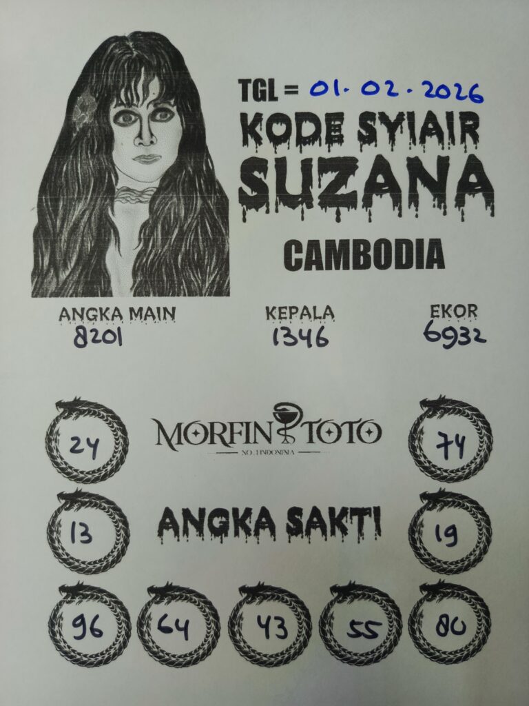 SYAIR TOGEL SUZANA CAMBODIA 01 FEBRUARI 2026