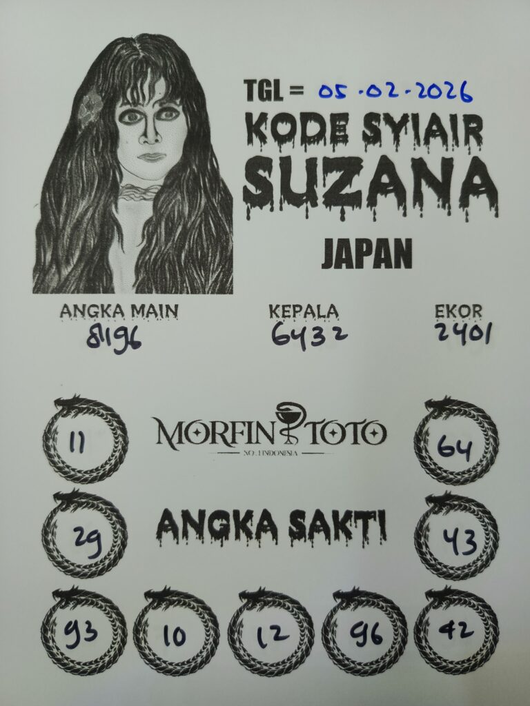 SYAIR TOGEL SUZANA JAPAN  05 FEBRUARI 2026