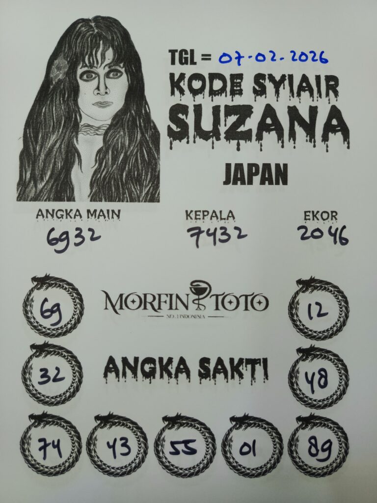 SYAIR TOGEL SUZANA JAPAN  007 FEBRUARI 2026