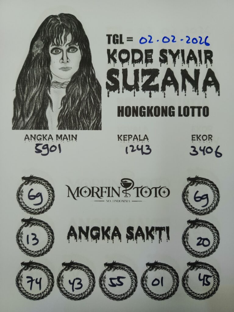 SYAIR TOGEL SUZANA  HONGKONG LOTTO 02 FEBRUARI 2026