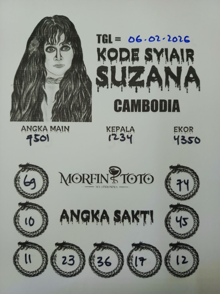 SYAIR TOGEL SUZANA CAMBODIA 06 FEBRUARI 2026