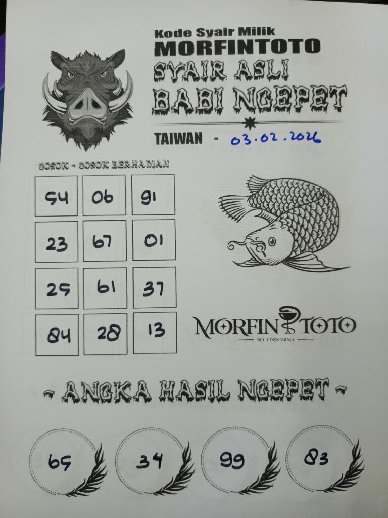 SYAIR TOGEL BABI NGEPET 03 FEBRUARI 2026