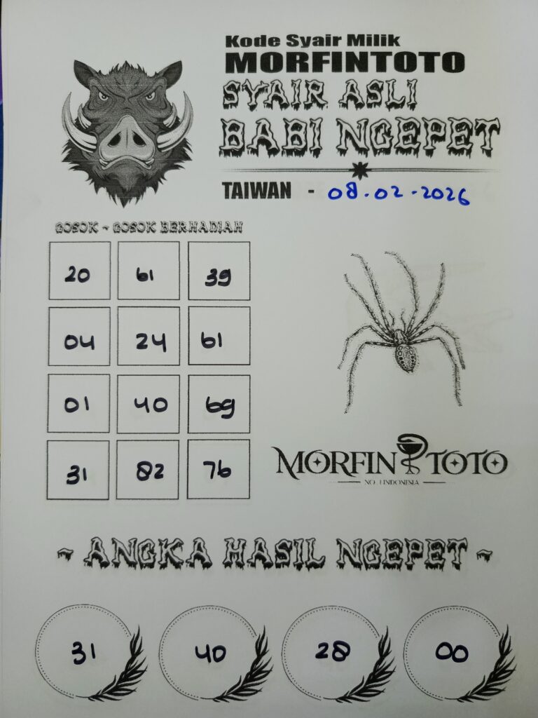 SYAIR TOGEL BABI NGEPET 08 FEBRUARI 2026