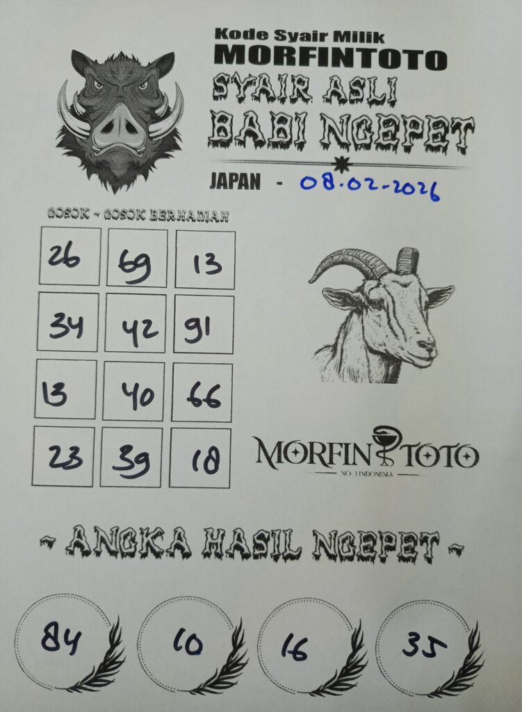 SYAIR TOGEL BABI NGEPET JAPAN 08 FEBRUARI 2026