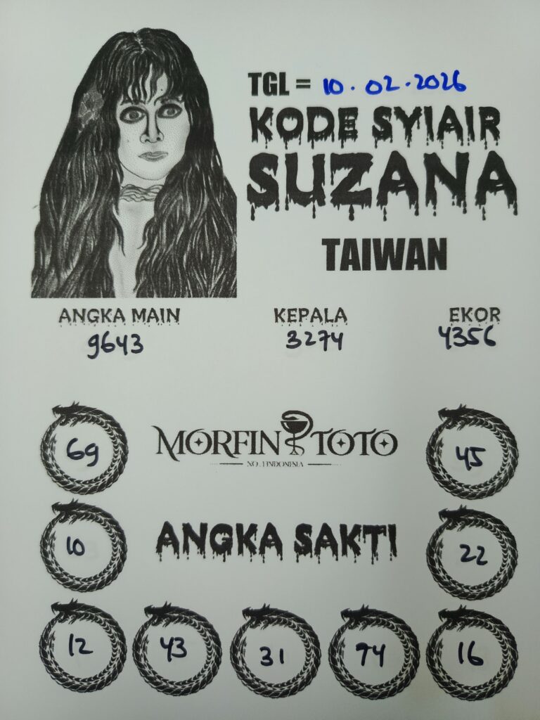 SYAIR TOGEL SUZANA TAIWAN  10 FEBRUARI 2026