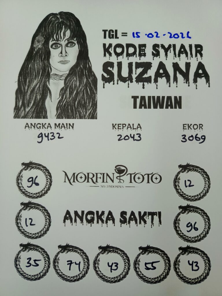 SYAIR TOGEL SUZANA TAIWAN  15 FEBRUARI 2026