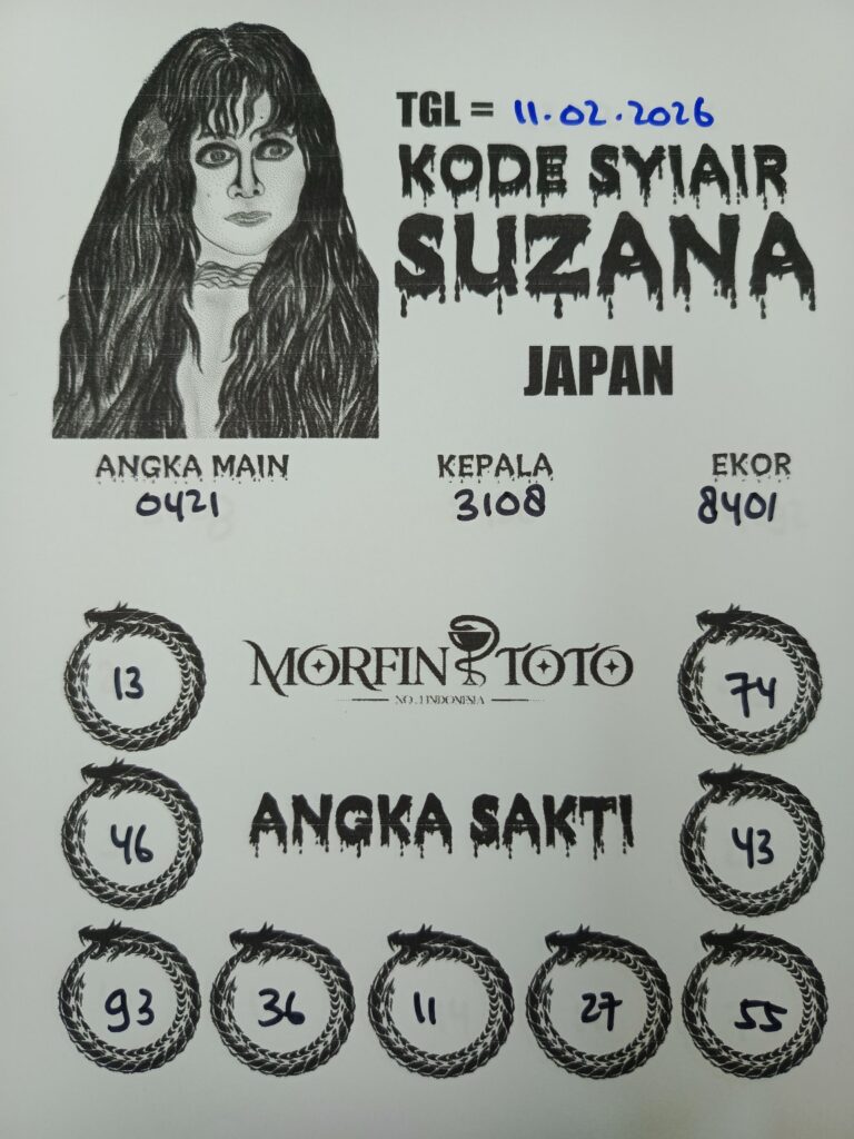 SYAIR TOGEL SUZANA JAPAN  11 FEBRUARI 2026