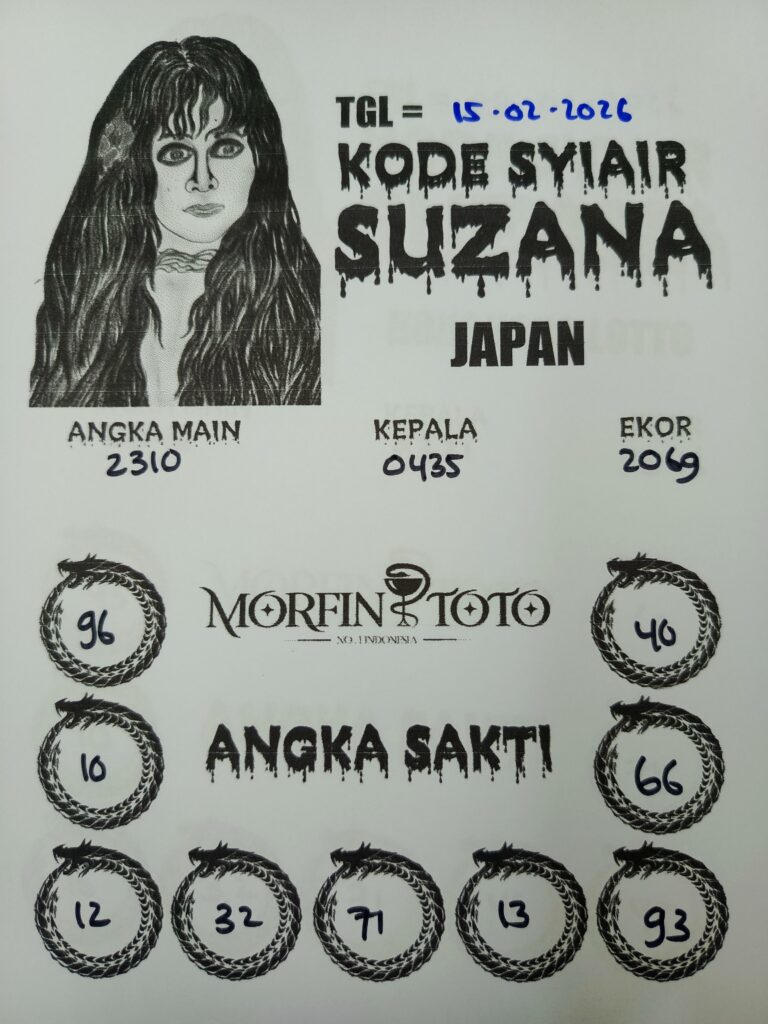 SYAIR TOGEL SUZANA JAPAN  15 FEBRUARI 2026