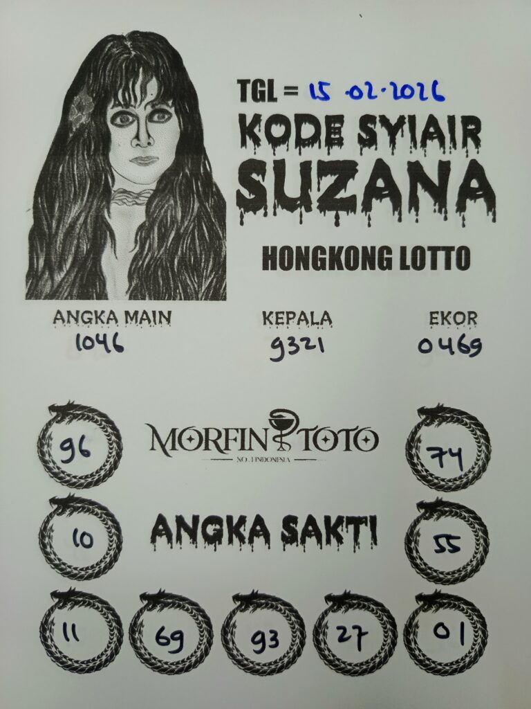 SYAIR TOGEL SUZANA HONGKONG LOTTO 15 FEBRUARI 2026