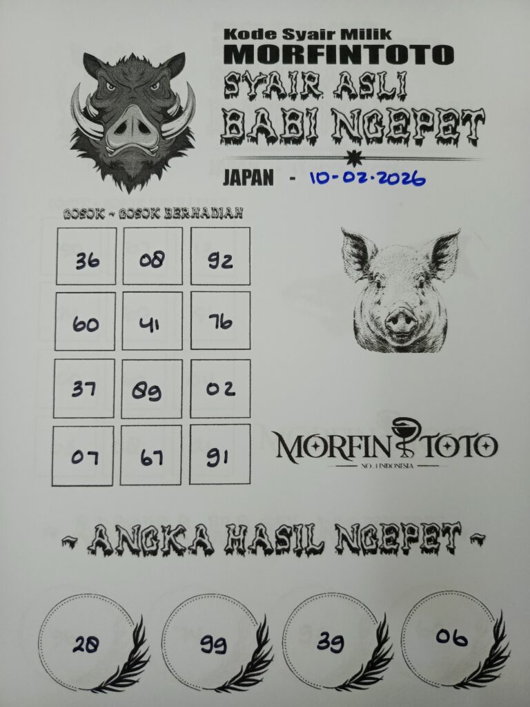 SYAIR TOGEL BABI NGEPET JAPAN 10 FEBRUARI 2026