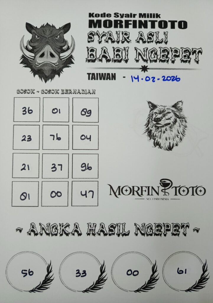 SYAIR TOGEL BABI NGEPET 14 FEBRUARI 2026