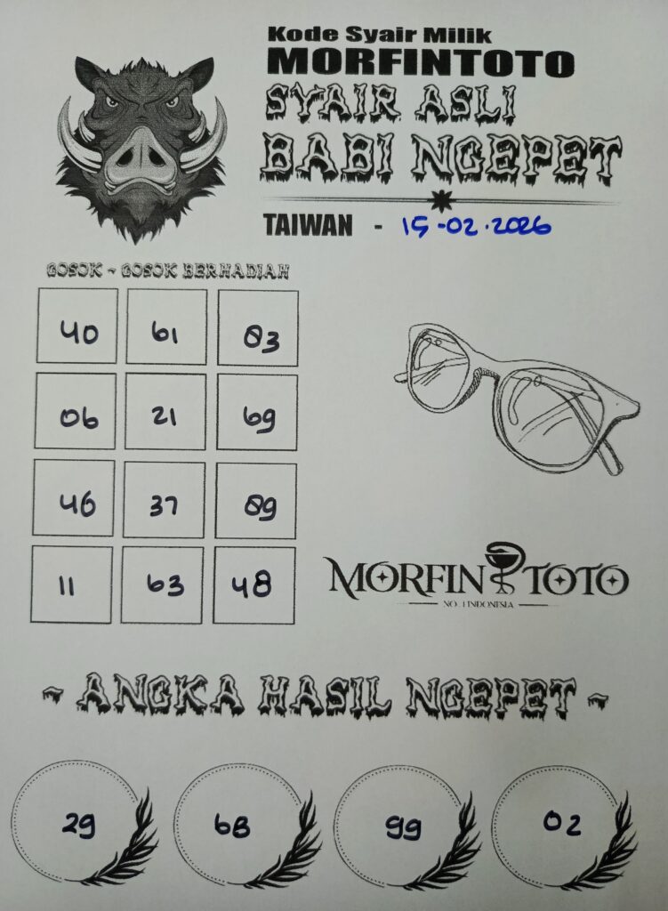 SYAIR TOGEL BABI NGEPET 15 FEBRUARI 2026
