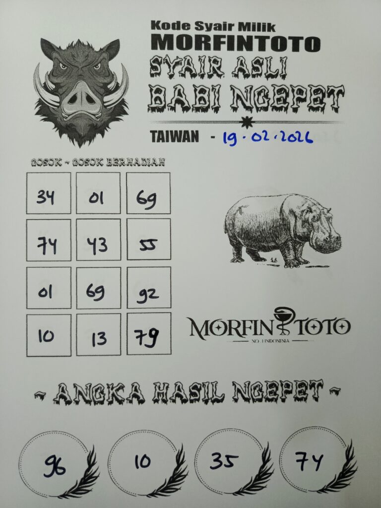 SYAIR TOGEL BABI NGEPET 19 FEBRUARI 2026