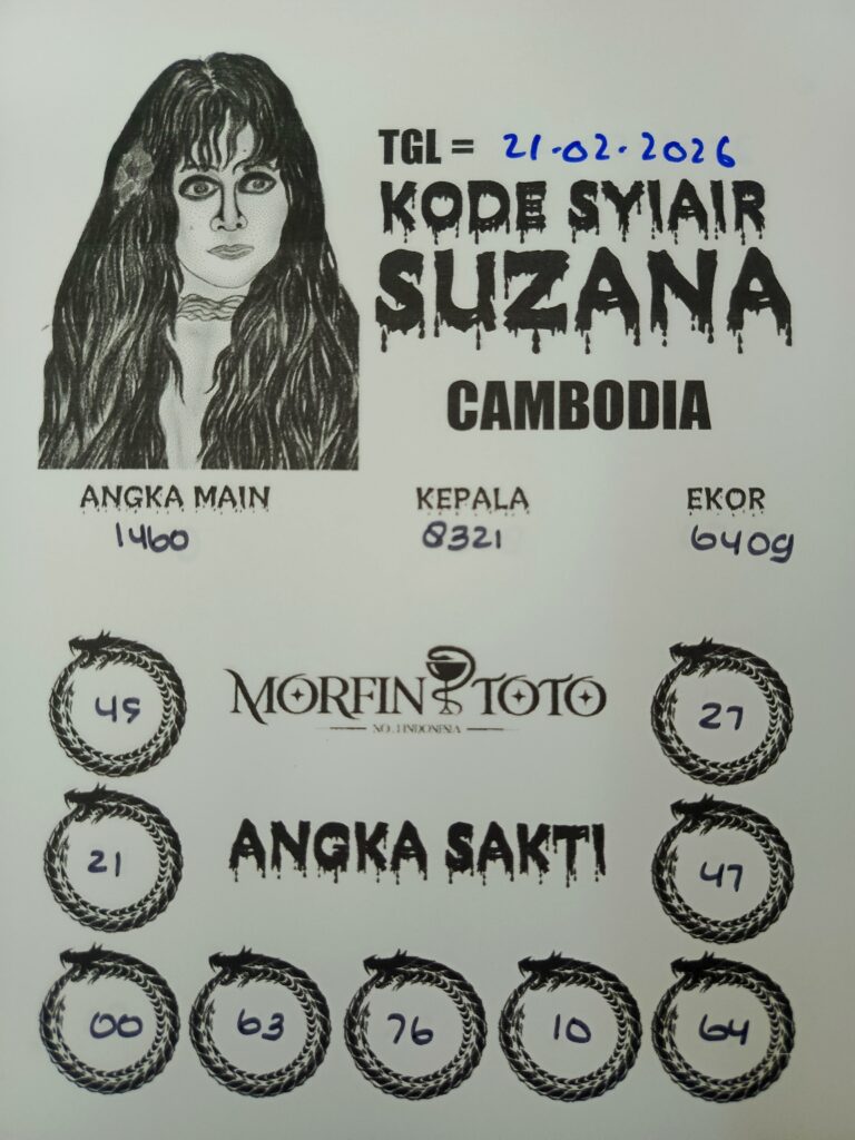 SYAIR TOGEL SUZANA CAMBODIA 21 FEBRUARI 2126