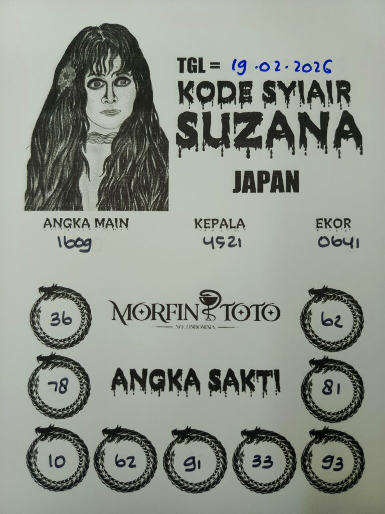 SYAIR TOGEL SUZANA JAPAN 19 FEBRUARI 2026