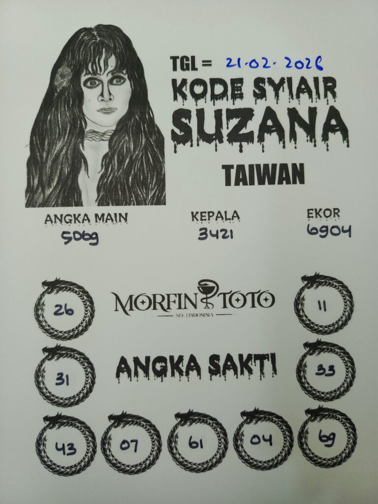 SYAIR TOGEL SUZANA TAIWAN  21 FEBRUARI 2026