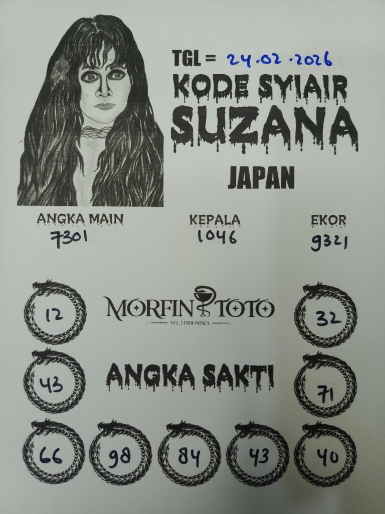 SYAIR TOGEL SUZANA JAPAN  24 FEBRUARI 2026