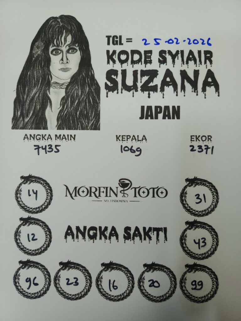SYAIR TOGEL SUZANA JAPAN  25 FEBRUARI 2026