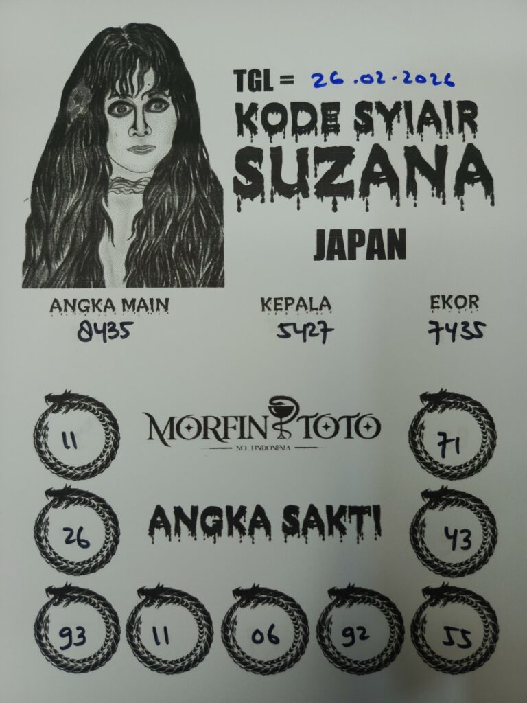 SYAIR TOGEL SUZANA JAPAN 26 FEBRUARI 2026