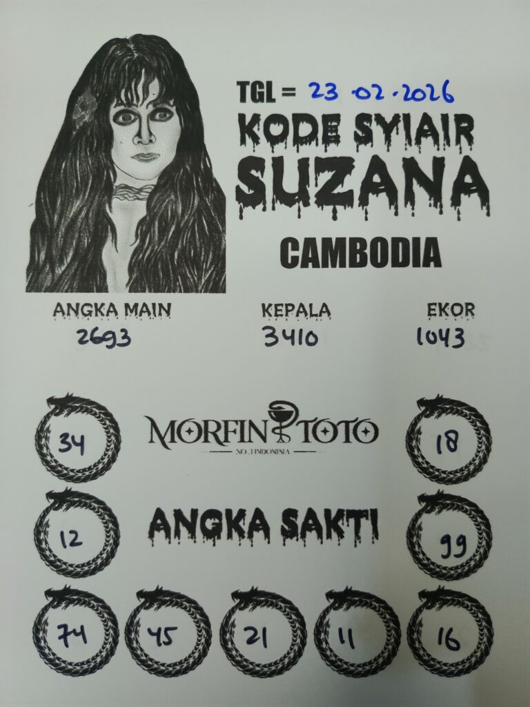 SYAIR TOGEL SUZANA CAMBODIA 23 FEBRUARI 2026
