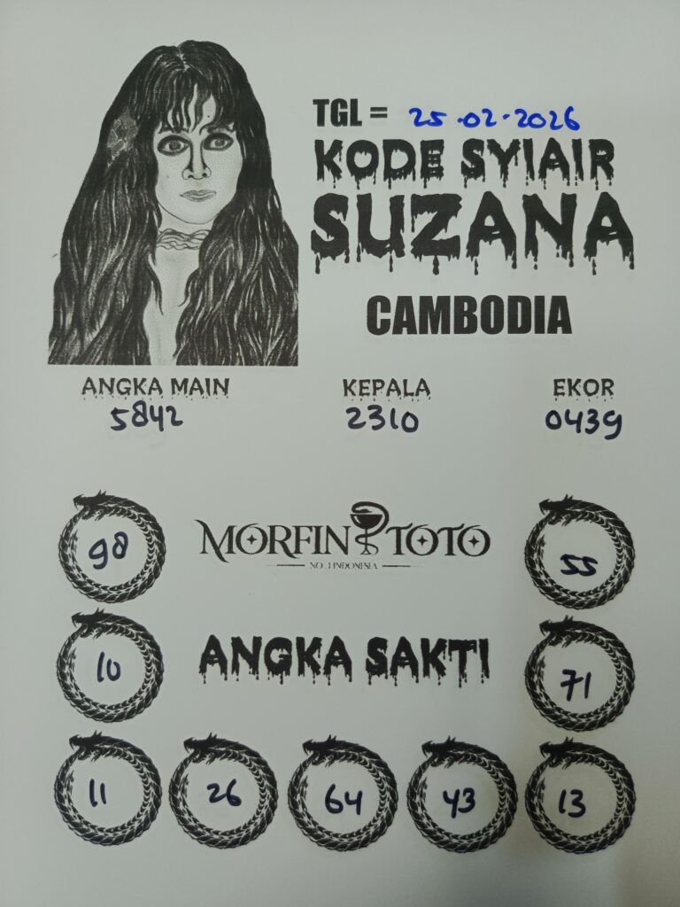 SYAIR TOGEL SUZANA CAMBODIA 25 FEBRUARI 2026