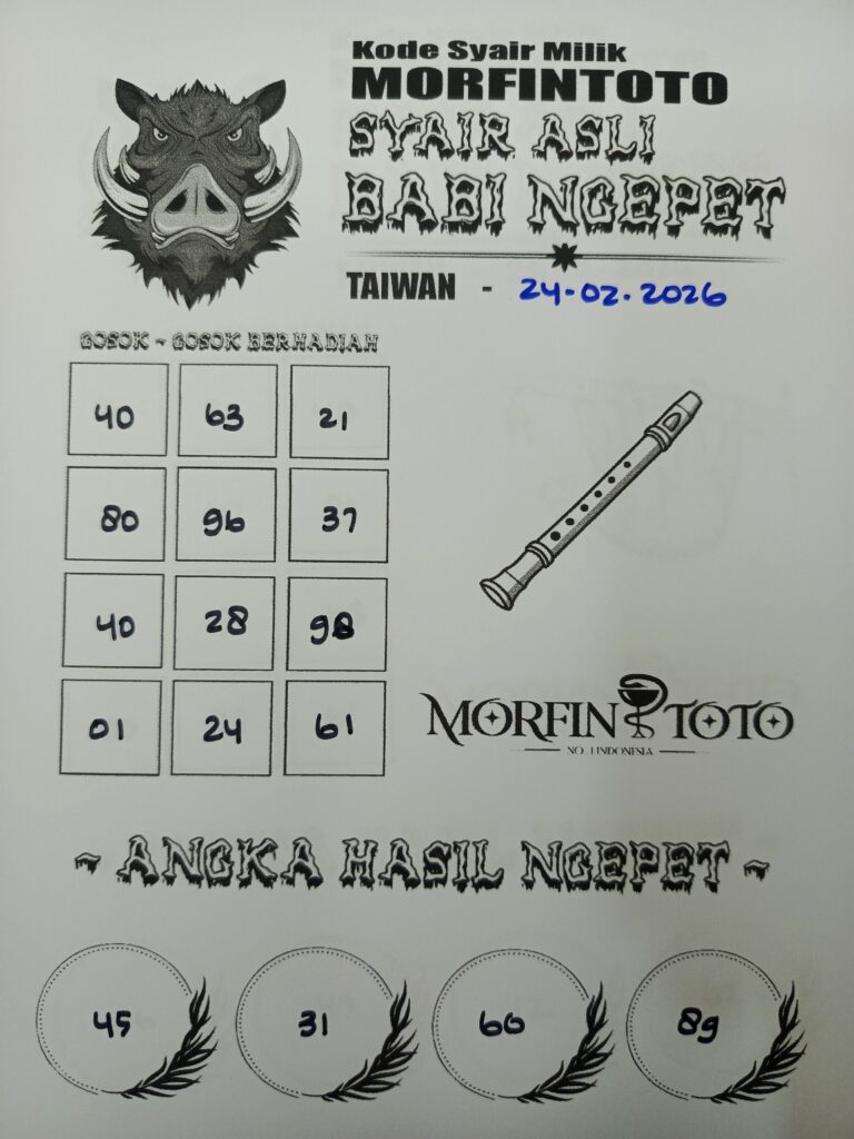 SYAIR TOGEL BABI NGEPET 24 FEBRUARI 2026
