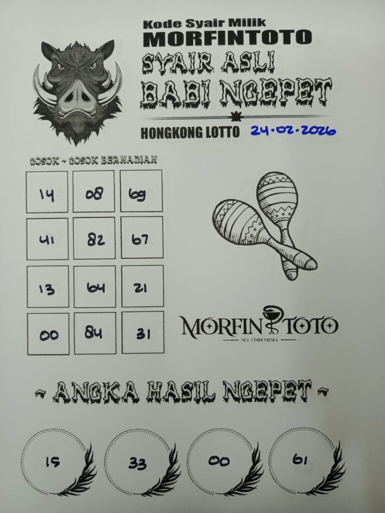 SYAIR TOGEL BABI NGEPET HONGKONG LOTTO 24 FEBRUARI 2026