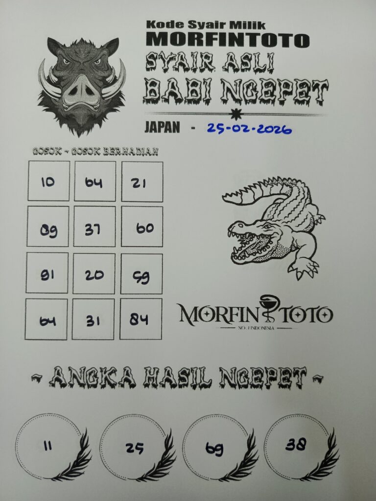 SYAIR TOGEL BABI NGEPET JAPAN 25 FEBRUARI 2026