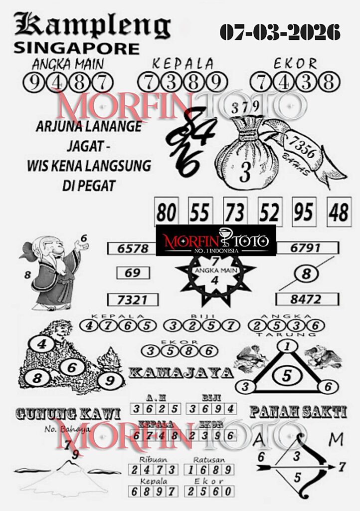 SYAIR TOGEL SINGAPORE KAMPLENG 07  MARET 2026