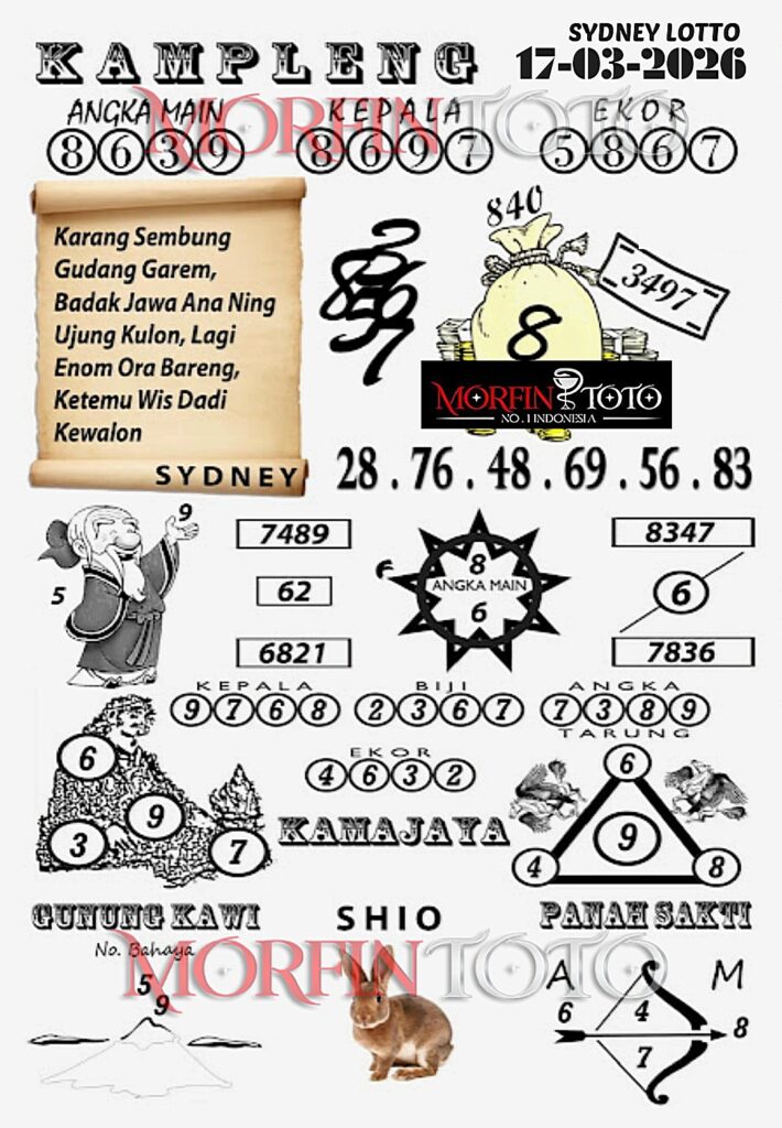 SYAIR TOGEL KAMPLENG SYDNEY LOTTO 17 MARET 2026
