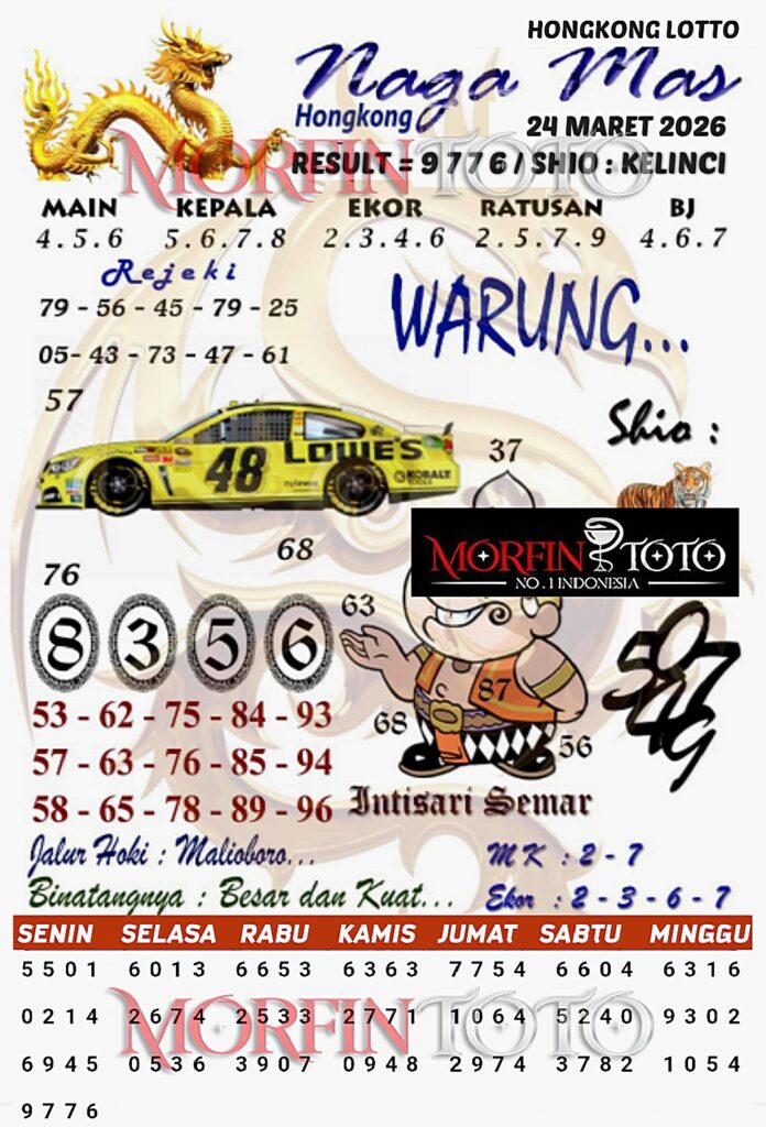 SYAIR TOGEL NAGA MAS  HONGKONG LOTTO 24 MARET 2026