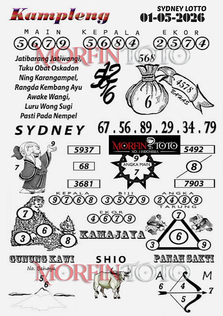 SYAIR TOGEL KAMPLENG SYDNEY LOTTO 01 MEI 2026