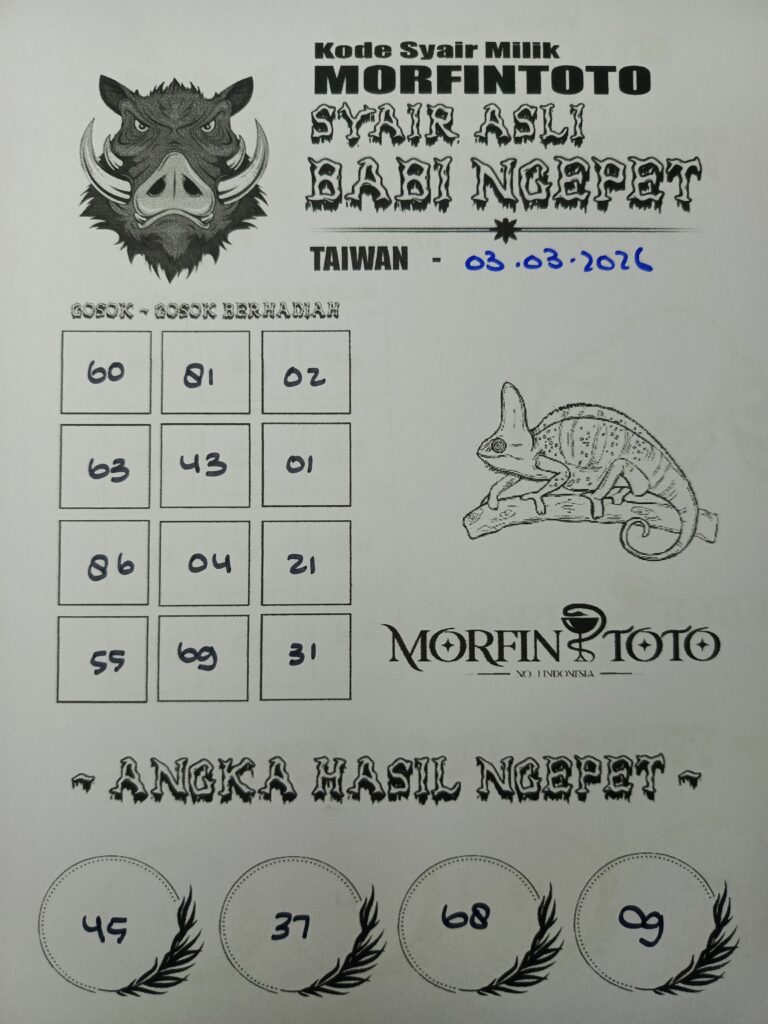 SYAIR TOGEL BABI NGEPET 03 MARET 2036