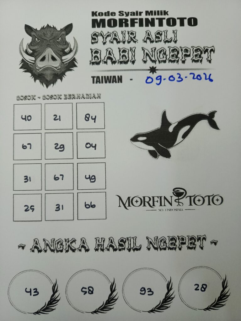 SYAIR TOGEL BABI NGEPET 09 MARET 2026