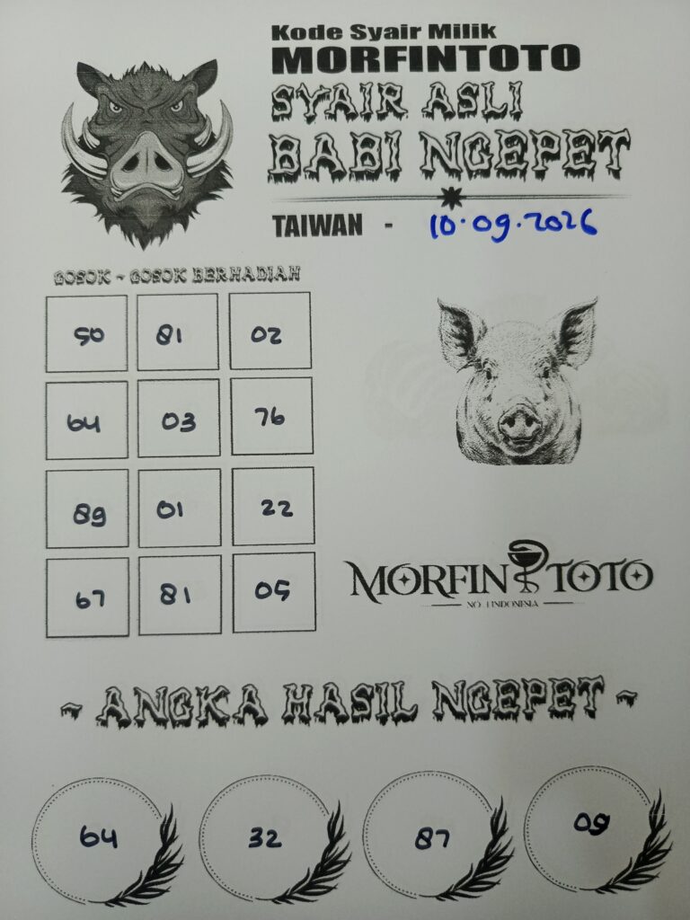 SYAIR TOGEL BABI NGEPET 10 MARET 2026