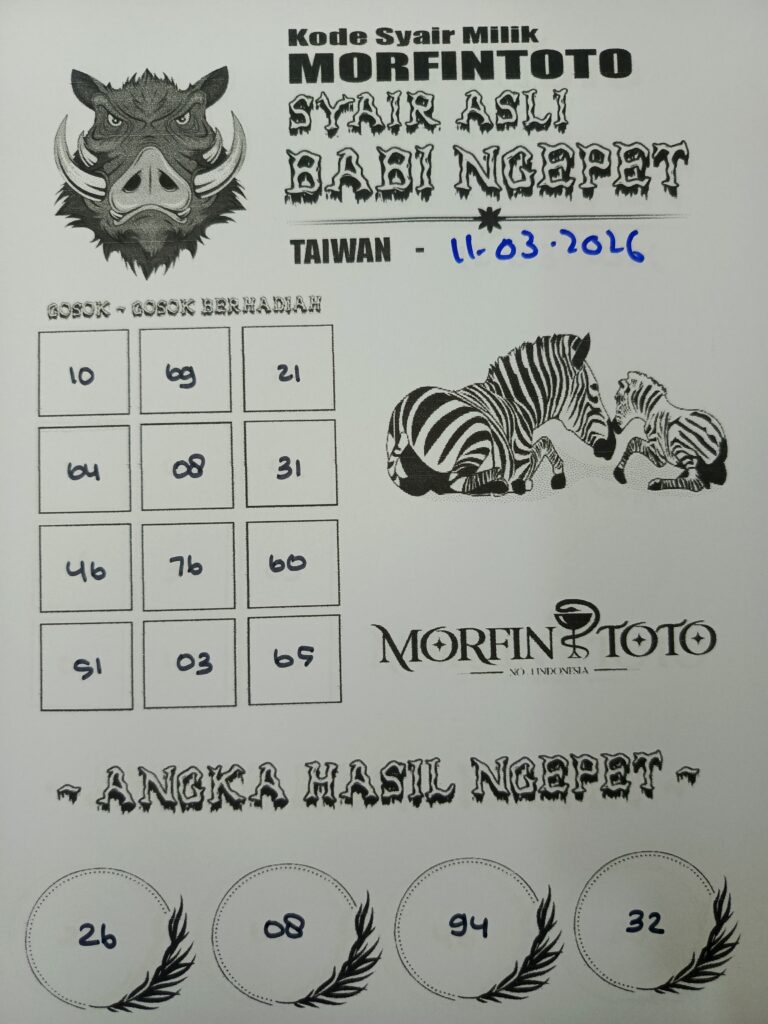 SYAIR TOGEL BABI NGEPET 11 MARET 2026