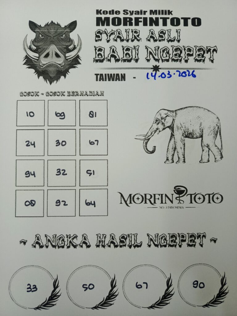 SYAIR TOGEL BABI NGEPET 14 MARET 2026