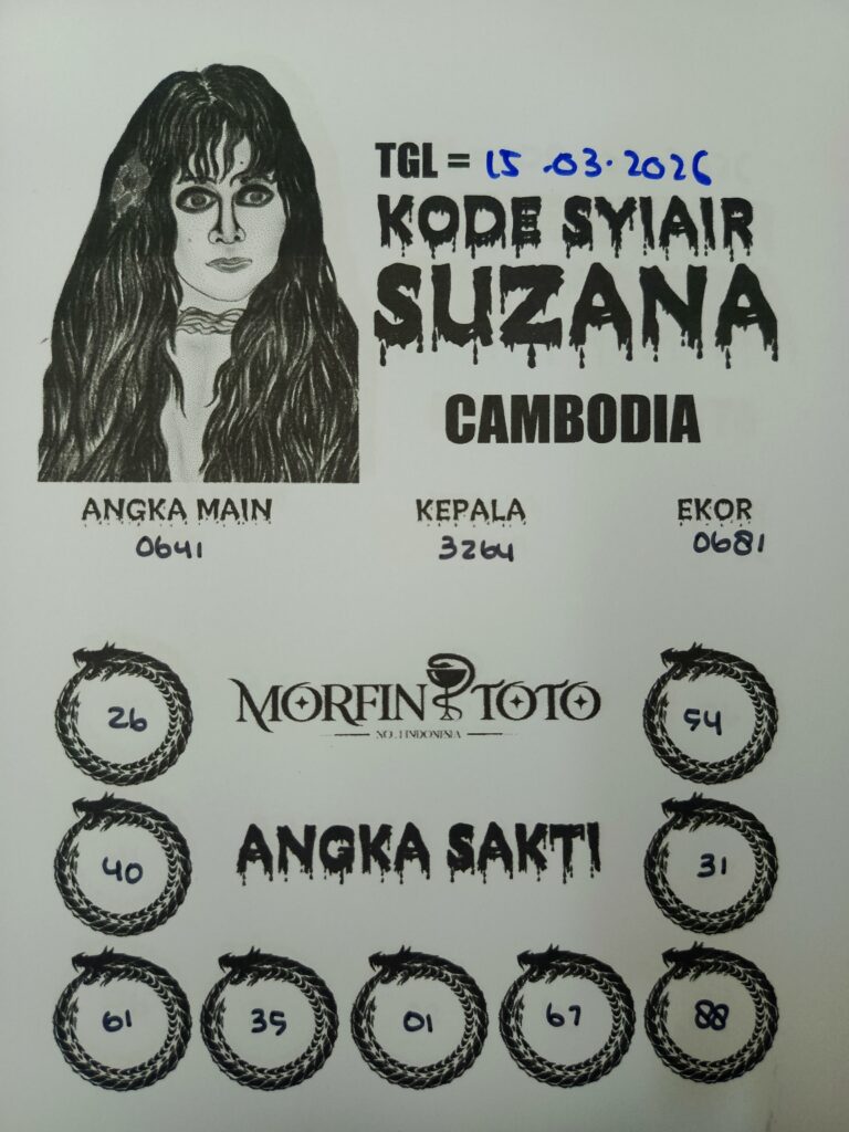 SYAIR TOGEL SUZANA CAMBODIA 15 MARET 2026