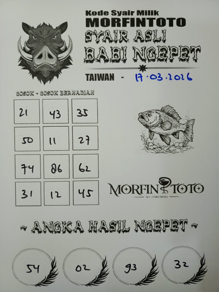 SYAIR TOGEL BABI NGEPET 17 MARET 2026