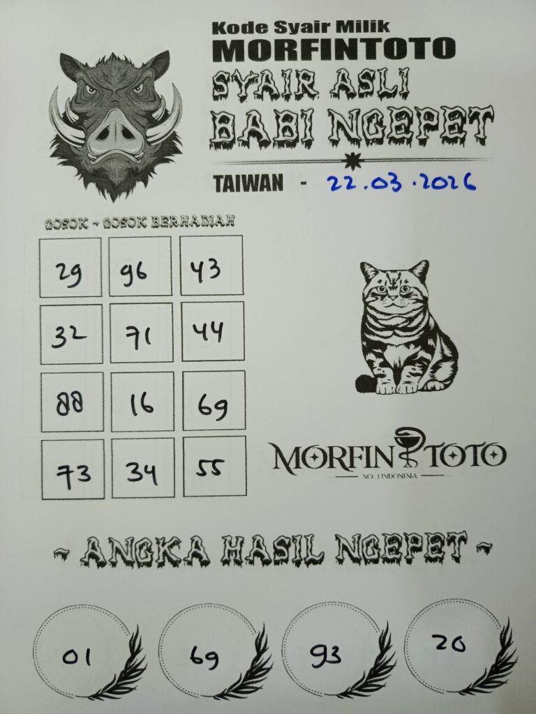 SYAIR TOGEL BABI NGEPET 22 MARET 2026