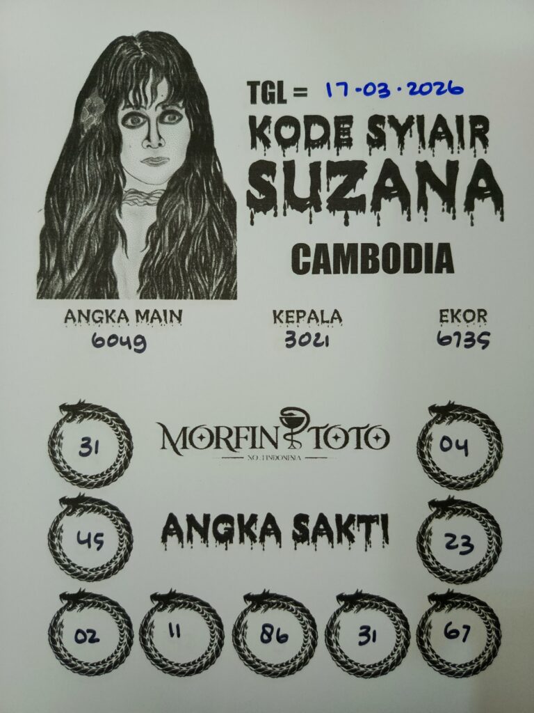 SYAIR TOGEL SUZANA CAMBODIA 17 MARET 2026